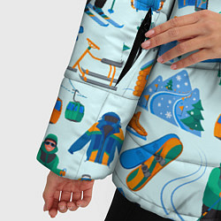Куртка зимняя женская SKI TRAIL, цвет: 3D-светло-серый — фото 2
