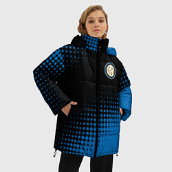 Куртка зимняя женская Inter абстракция, цвет: 3D-светло-серый — фото 2