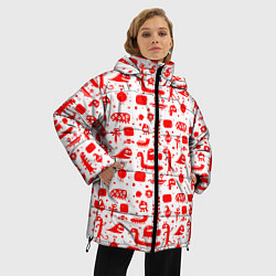 Куртка зимняя женская RED MONSTERS, цвет: 3D-светло-серый — фото 2