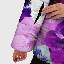Куртка зимняя женская CHARMING PANSIES, цвет: 3D-светло-серый — фото 2