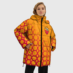 Куртка зимняя женская Рома соты, цвет: 3D-черный — фото 2