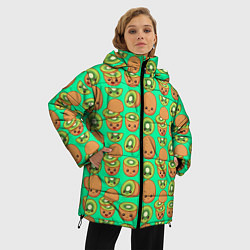 Куртка зимняя женская POSITIVE KIWI FRUIT, цвет: 3D-светло-серый — фото 2