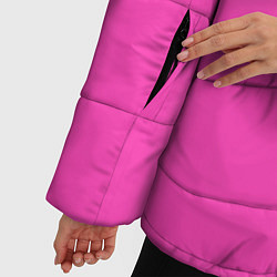 Куртка зимняя женская Яркий розовый из фильма Барби, цвет: 3D-черный — фото 2