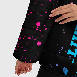 Куртка зимняя женская Liverpool Neon Gradient, цвет: 3D-черный — фото 2