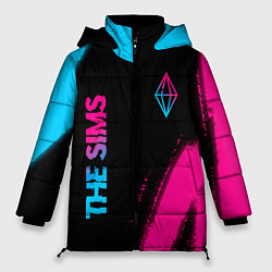 Куртка зимняя женская The Sims Neon Gradient, цвет: 3D-черный