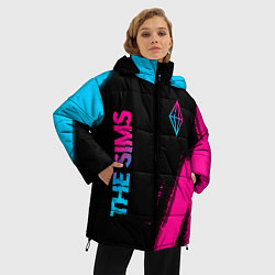 Куртка зимняя женская The Sims Neon Gradient, цвет: 3D-черный — фото 2