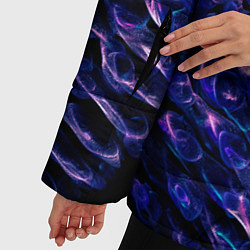 Куртка зимняя женская Световая живопись - абстракция, цвет: 3D-красный — фото 2