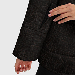 Куртка зимняя женская Текстурированный угольно-черный, цвет: 3D-черный — фото 2