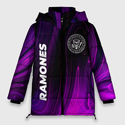 Куртка зимняя женская Ramones Violet Plasma, цвет: 3D-черный
