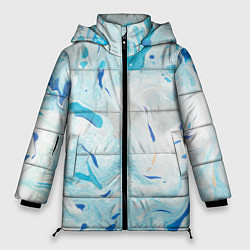 Куртка зимняя женская Жидкий шелк blue, цвет: 3D-светло-серый