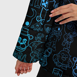 Куртка зимняя женская Разные персонажи игр, цвет: 3D-светло-серый — фото 2