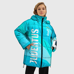 Куртка зимняя женская Ювентус Абстракция, цвет: 3D-красный — фото 2