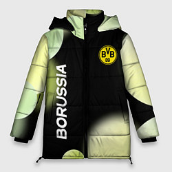 Куртка зимняя женская Боруссия Абстракция, цвет: 3D-светло-серый