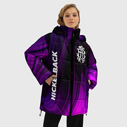Куртка зимняя женская Nickelback violet plasma, цвет: 3D-черный — фото 2
