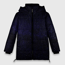 Куртка зимняя женская Молчаливые космические дали, цвет: 3D-черный