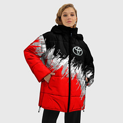 Куртка зимняя женская Тойота камри - краска, цвет: 3D-красный — фото 2