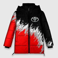 Куртка зимняя женская Тойота камри - краска, цвет: 3D-красный