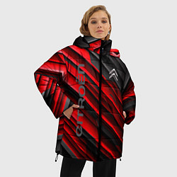 Куртка зимняя женская Citroёn - sport, цвет: 3D-красный — фото 2