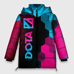 Куртка зимняя женская Dota - neon gradient: по-вертикали, цвет: 3D-черный