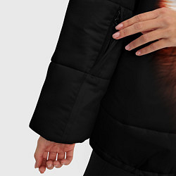 Куртка зимняя женская Волк и Лисица, цвет: 3D-черный — фото 2