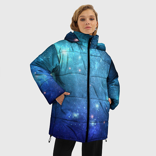 Женская зимняя куртка Ледяная туманность / 3D-Красный – фото 3