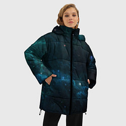 Куртка зимняя женская Космическая туча, цвет: 3D-черный — фото 2