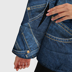 Куртка зимняя женская Джинсовка jeans, цвет: 3D-черный — фото 2