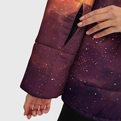 Куртка зимняя женская Галактический пожар, цвет: 3D-красный — фото 2