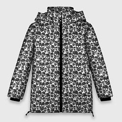Куртка зимняя женская Череп со скулами, цвет: 3D-черный