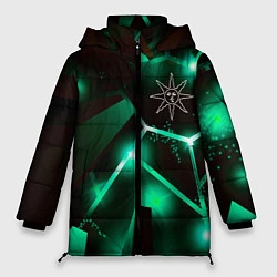 Куртка зимняя женская Dark Souls разлом плит, цвет: 3D-черный
