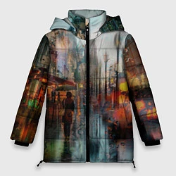 Куртка зимняя женская В Питере дождь, цвет: 3D-светло-серый