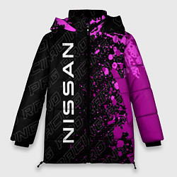 Куртка зимняя женская Nissan pro racing: по-вертикали, цвет: 3D-черный