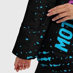 Куртка зимняя женская Motorhead - neon gradient: надпись, символ, цвет: 3D-черный — фото 2