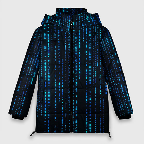 Женская зимняя куртка Программные символы / 3D-Светло-серый – фото 1