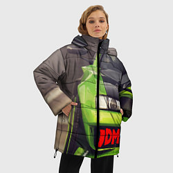 Куртка зимняя женская JDM машина зеленая тюнингованная, цвет: 3D-светло-серый — фото 2