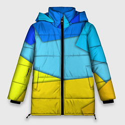Куртка зимняя женская Простой геометрический фон, цвет: 3D-светло-серый