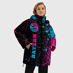 Куртка зимняя женская Bayern - neon gradient: по-вертикали, цвет: 3D-черный — фото 2