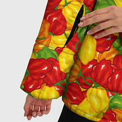 Куртка зимняя женская Острый перц Хабанеро, цвет: 3D-красный — фото 2