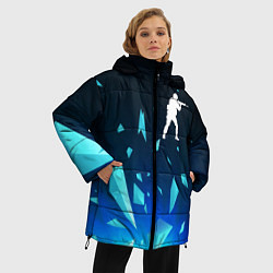 Куртка зимняя женская Counter Strike взрыв частиц, цвет: 3D-черный — фото 2