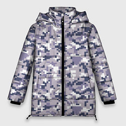 Куртка зимняя женская Камуфляж ACUpat серый пиксель, цвет: 3D-черный
