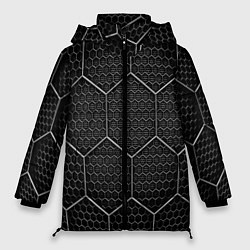 Куртка зимняя женская Стальные соты, цвет: 3D-черный