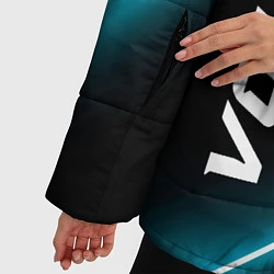 Куртка зимняя женская Volvo неоновые лампы, цвет: 3D-черный — фото 2