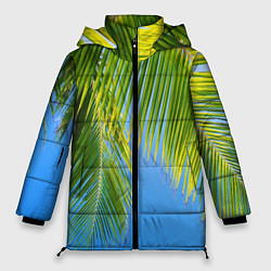 Куртка зимняя женская Пальма у неба, цвет: 3D-светло-серый