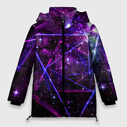 Куртка зимняя женская Triangle space - Neon - Geometry, цвет: 3D-красный