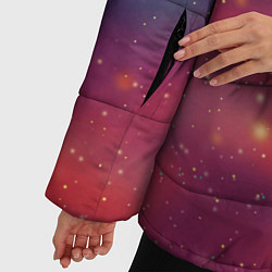 Куртка зимняя женская Абстракция космос млечный путь, цвет: 3D-светло-серый — фото 2