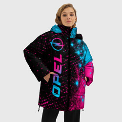 Куртка зимняя женская Opel - neon gradient: по-вертикали, цвет: 3D-черный — фото 2