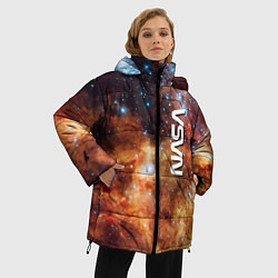 Куртка зимняя женская Рождение новой звезды - NASA, цвет: 3D-черный — фото 2