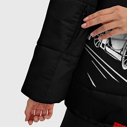 Куртка зимняя женская Мазда RX - 7 JDM Style, цвет: 3D-черный — фото 2