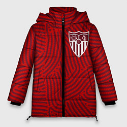 Куртка зимняя женская Sevilla отпечатки, цвет: 3D-красный