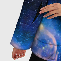 Куртка зимняя женская Ошеломительный бескрайний космос, цвет: 3D-черный — фото 2